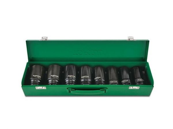 Набор головок ударн. 3/4' 22-38 мм 6 гр. 8пр. TOPTUL