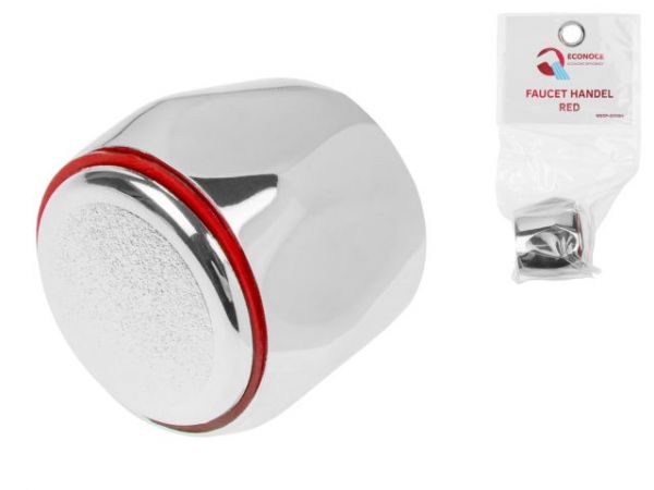 Маховик для вентильного смесителя, серия 8, красная(Маховик 'Горячая вода')