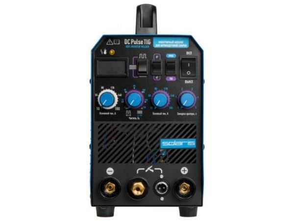 Инверторный аппарат аргонодуговой сварки SOLARIS TIG-200P(DC TIG; HF; Pulse; MMA; 180 A; 150 В-240 В)