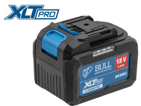 Аккумулятор BULL AK 6002 18.0 В, 6.0 А/ч, Li-Ion XLTpro(18 В, 6 А*ч, Li-ion)