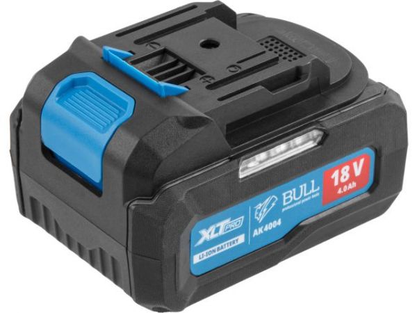 Дрель-шуруповерт BULL SR 1805 в чем. XLTpro, 2х4 А*ч, БЕСЩЕТ., 18 В, 120 Н*м, БЗП(мет.) 13 мм(Доп. функции: Ударное сверление, 'AntiKickback', режим 'TURBO')