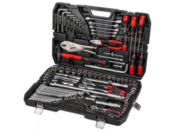 Набор слесарного инстр-та в чем. 142пр. PRO STARTUL STUTTGART (PRO-142S)(6 граней)