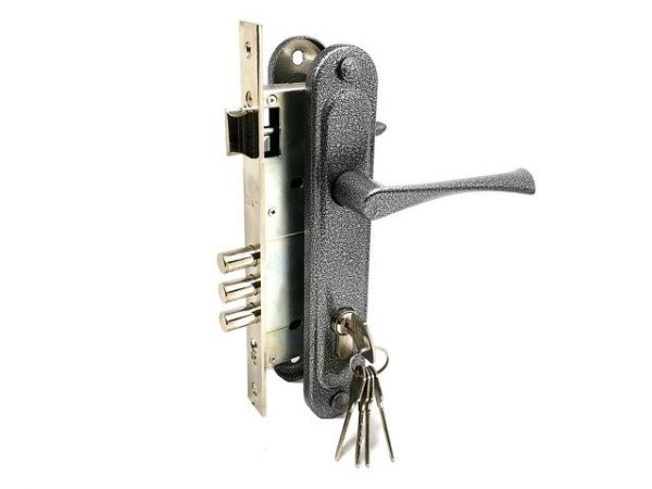 Замок врезной Зенит ЗВ4-85.3 (серебро)