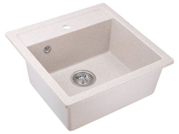 Мойка кухонная из искусственного камня STAR песочный 510х505 мм, AV Engineering