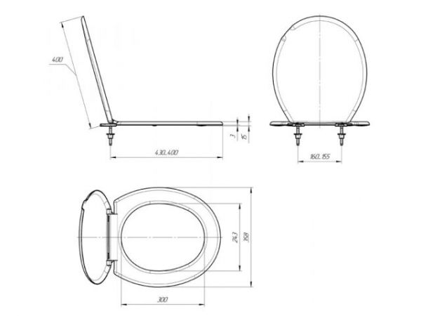 Сиденье для унитаза Стандарт Н белое, ИнкоЭр(И-Сиденье-Стандарт-Н-Белый Р)