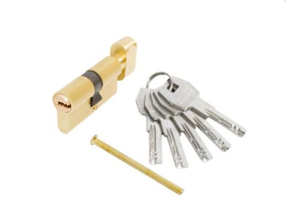 Евроцилиндр с вертушкой Стандарт MAX 60-5K SB(перф.ключ, 5ключей, Длина цилиндра 60 (25*10*25)  (30х30В))