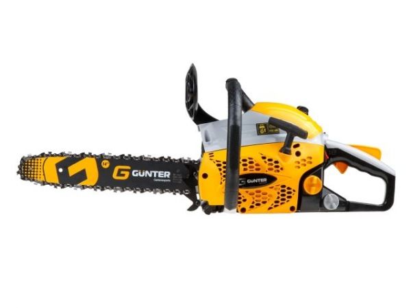 Бензопила Gunter MSH-3805 шина 35 см (14''), 3/8' LP, 1,3 мм, 52 зв.(1.50 кВт, 2.0 л.с., 37,2 см3, вес 6 кг)