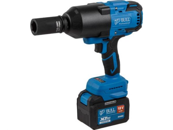 Ударный гайковерт BULL SC 1810 Xcase, XLTpro, БЕСЩЕТ., 18 В, 1500 Н*м, 3/4', 1х6 А*ч, з/у 6 А(Масса: 3,92 кг;)