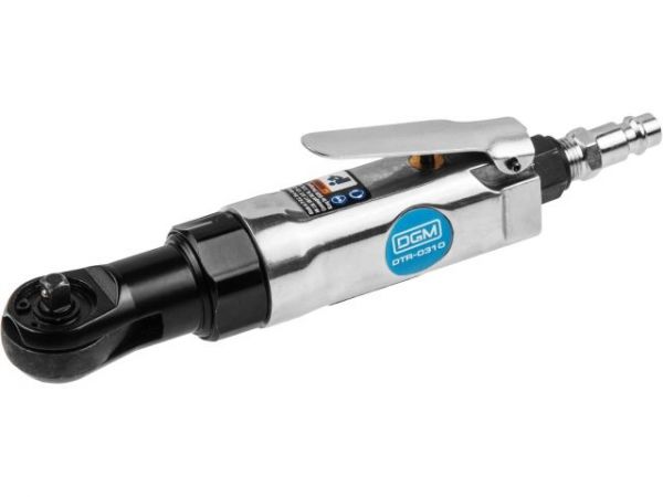 Пневмогайковерт-трещотка 1/4' DGM DTR-0310(35 Нм; Ударный мех-м: single ratchet paw; 76 л/мин; 250 об/мин)