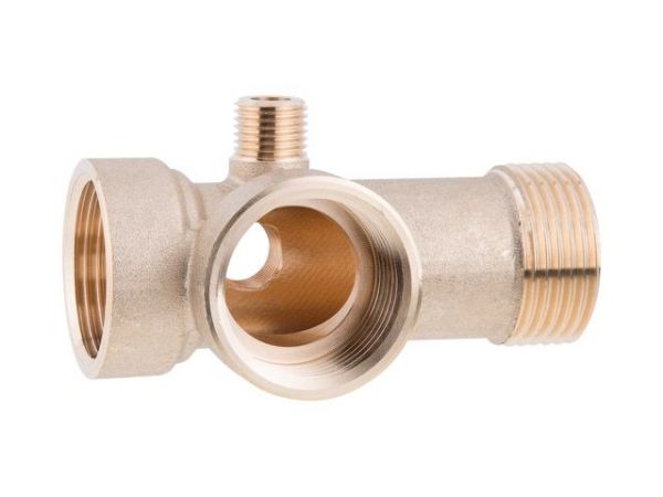 Муфта пятиходовая 1' вн. х 1' вн. х 1' нар. х 1/4' нар. Х 1/4' вн. 90мм, AV Engineering (инд. упак.)(Пятиходовой распределитель)