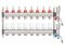 Коллекторная группа AVE136, 8 вых. AV Engineering(PRO серия Для теплого пола и водоснабжения)