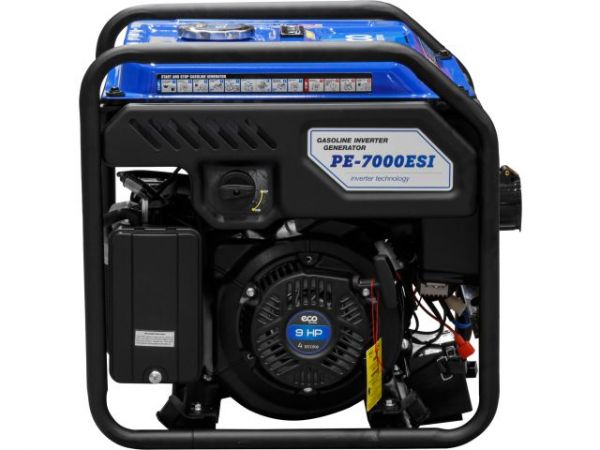 Электростанция (генератор инверторный бензиновый) ECO PE-7000ESI(инверторный, электростарт, 5.5 кВт, 230 В, автозапуск*, бак 15.0 л, вес 38 кг)