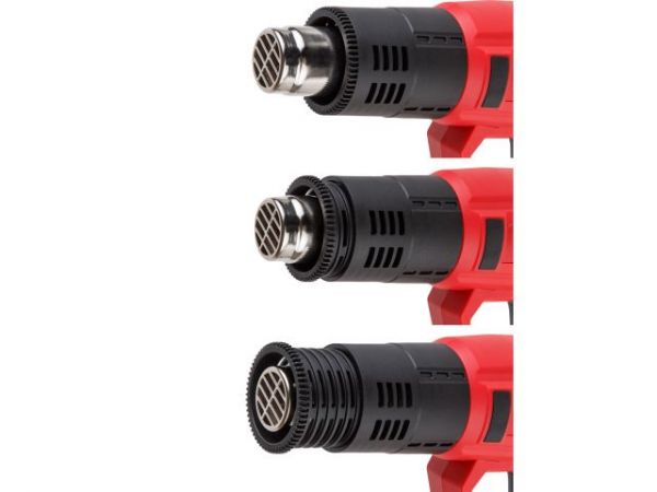 Термовоздуходувка WORTEX HG 6122 T в кор. + набор сопл 2000 Вт, 3 режима., 60-600 °С(ступенчатая. рег., 300, 500 л/мин)