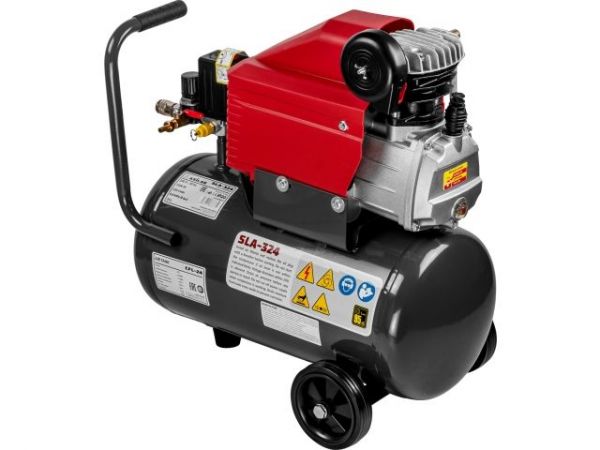 Компрессор ASILAK SLA-324 коаксиальный(235 л/мин, 8 атм, коаксиальный, масляный, ресив. 25 л, 230 В, 1,5 кВт)