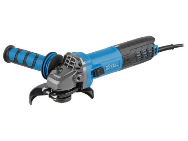 Одноручная углошлифмашина BULL WS 1216 в кор. БЕСЩЕТ., 125 мм, 1600 Вт, плав. пуск., конст. эл., 4 м