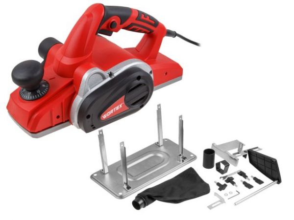 Рубанок электрический WORTEX PL 3010 в кор. 1200 Вт, шир. до 110 мм, глуб. до 3,1 мм(Длина шнура 2 м, 4.8 кг.)