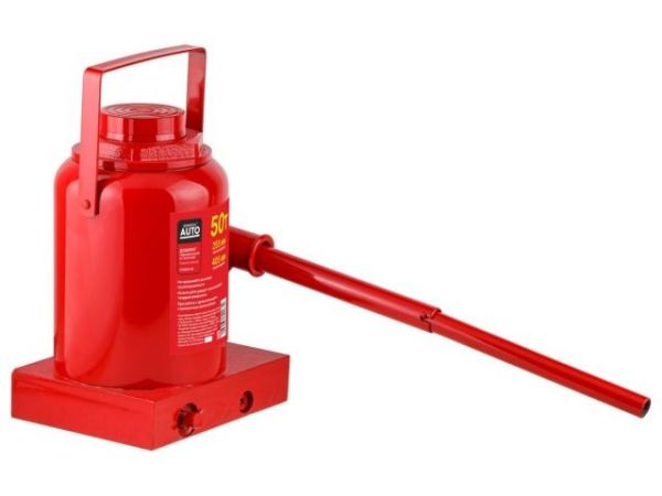 Домкрат гидравлический 50т бутылочный 255-405мм STARTUL AUTO (ST8018-50)(h min 255мм, h max 405мм)