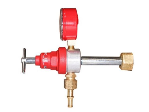 Редуктор пропановый БПО-5-3-У (давл. 2,5/0,3 МПа; 5м3/ч; ф9мм) (ООО 'РЕДИУС 168')(Удлиненный штуцер.)