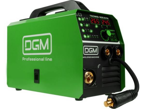 Полуавтомат сварочный DGM TECMIG-300 SYN(220В; MIG/FLUX/MMA/TIG; Синергия; евроразъем; смена полярности)