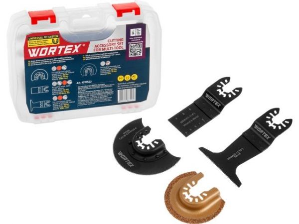 Набор аксессуаров для реноватора WORTEX 4 предмета в боксе (для резки)(Подходит к WORTEX SM 2830 E, SM 3233 QE и MOLOT MSM 3135, а также Makita, Sturm, Зубр и др.)