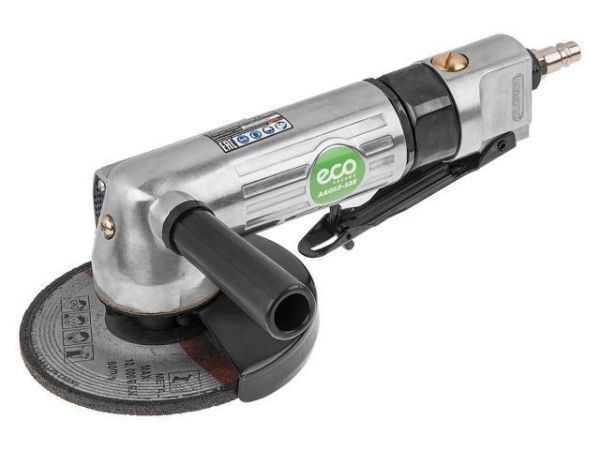 Пневмошлифмашина угловая ECO AAG12-125(125 мм / 5'; 11000 об/мин; 180 л/мин; бонус: зачистной диск 1 шт)