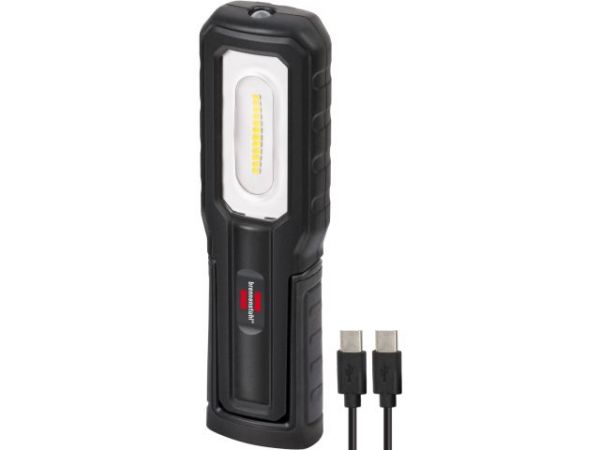 Фонарь-переноска аккумуляторный 700+100Лм  IP54 HL 701 A Brennenstuhl(с гибким основанием и магнитом, кабель USB-C в комплекте)