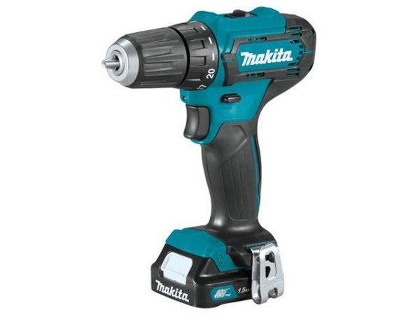 Дрель-шуруповерт MAKITA CXT DF 333 DWYE в чем. (12.0 В, 2 акк., 1.5 А/ч Li-Ion, 2 скор., 30 Нм, шурупы до 8 мм)