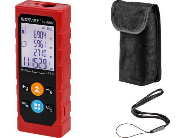 Дальномер лазерный WORTEX LR 4002 в кор., 0,05 – 40, ± 2 мм