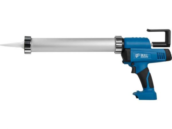 Пистолет для герметика BULL CG 1860 SET(1х4), сумка, 300/600 мл, 2500 Н, 8,3 мм/с, рег. скор. (защита от вытекания, 2 кг, 2 тубы в комплекте)