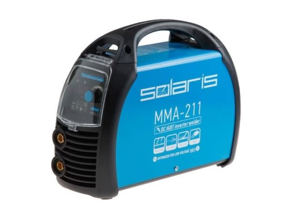 Инвертор сварочный SOLARIS MMA-211(230В; 20-210 А; 70В; электроды диам. 1.6-4.0 мм; вес 3.9 кг)