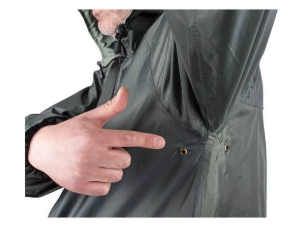 Плащ-дождевик ПВХ 'Тайфун' р. 48-50 рост 182-188 зеленый(зеленый)