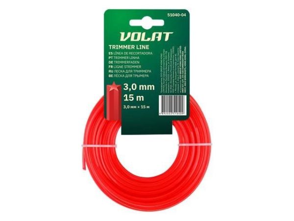 Леска ф 3.0 мм х 15 м 'звездочка' ВОЛАТ