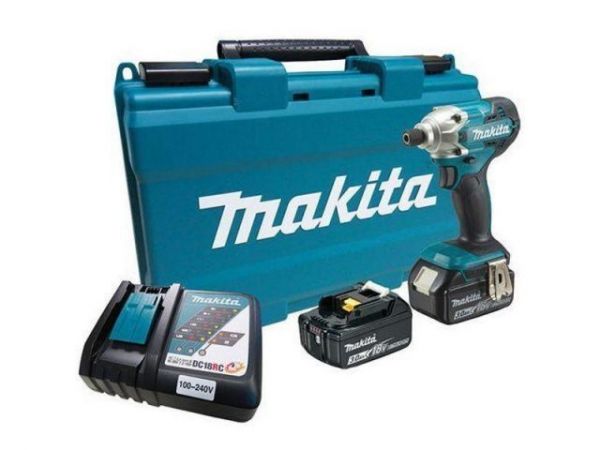 Шуруповерт MAKITA LXT DTD 172 RTJ MAKPAC(18.0 В, 2 акк 5,0  А/ч., Li-Ion, 4 скор., 180 Нм,)