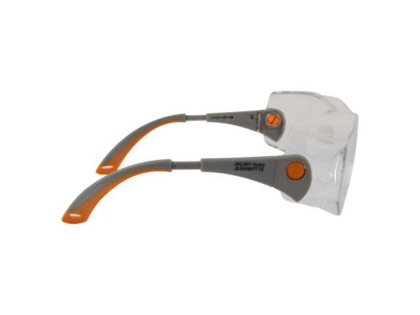Очки открытые JETA SAFETY Oculus прозрачные(с боковой защитой и регулировкой дужек по длине и наклону)
