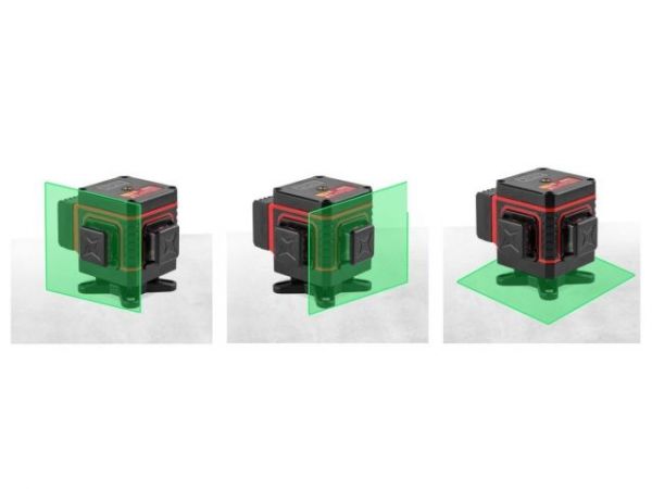 Нивелир лазерный WORTEX LL 0330-1 в чем. + аксессуары 3х360°, до 25 м, +/- 0.3 мм/м, зеленый(резьба 1/4')