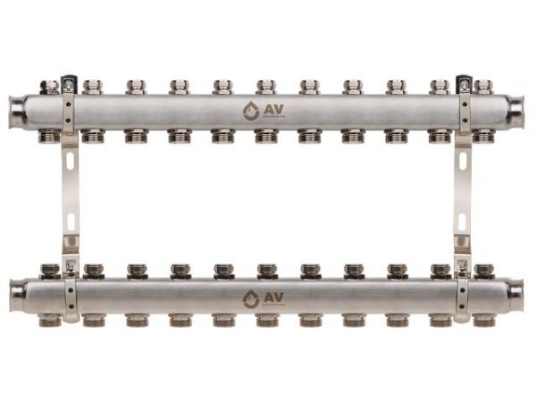 Коллекторная группа AVE162, 11 вых. AV Engineering(Для отопления (радиаторы))