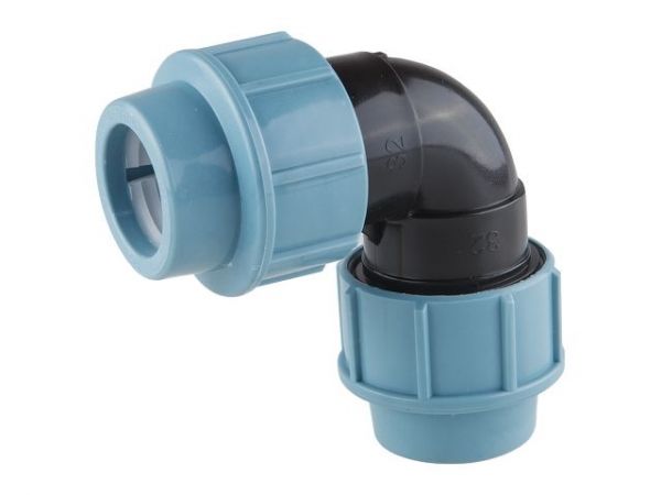 Колено ПЭ 40, AV Engineering(Полипропилен, макс.  16 бар, макс.  40 °С)