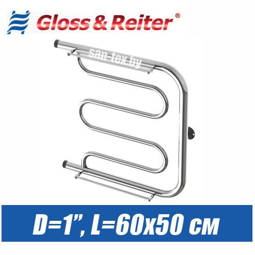 Полотенцесушитель водяной ПМ1 60х50 (1")