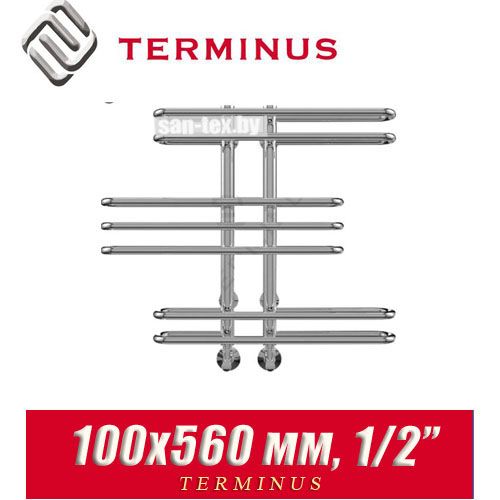 Полотенцесушитель лесенка Terminus "Диана" П7 100х560 (1/2")