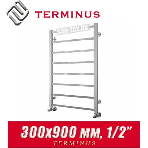 Полотенцесушитель лесенка Terminus "Контур" П8 300х900 (1/2")