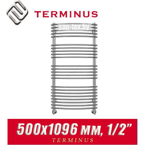 Полотенцесушитель лесенка Terminus "Марио" П23 500х1096 (1/2")