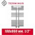 Полотенцесушитель лесенка Terminus "Сахара +" П14 100х860 (1/2")