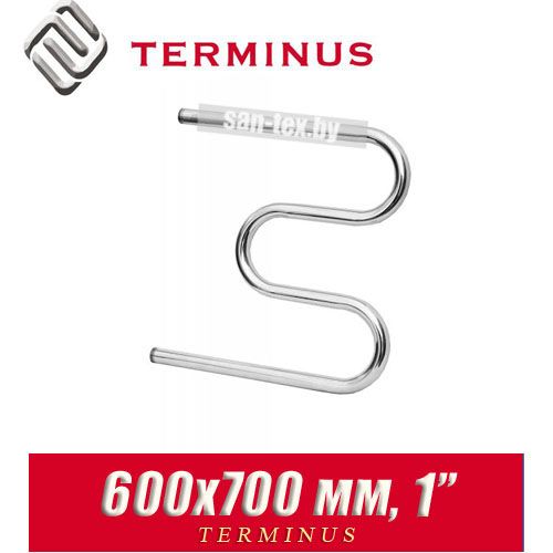 Полотенцесушитель водяной М-образный Terminus 600х700 (1")