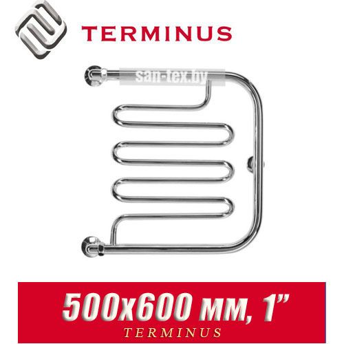 Полотенцесушитель водяной ПМ-образный Terminus "Фокстрот Лиана" 500х600 (1")