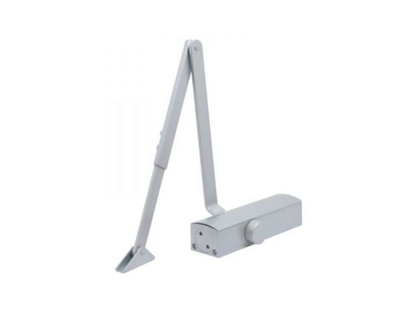 Доводчик дверной БУЛАТ PROFI  ДД 802/3 А-S (40-90 кг) серебро, морозостойкий