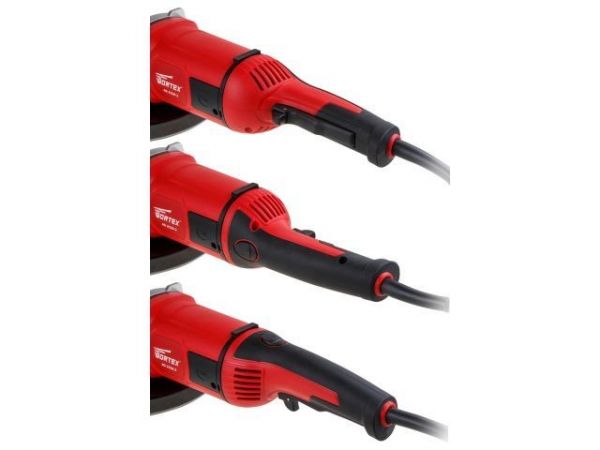 Двуручная углошлифмашина WORTEX AG 2326-2 в кор. 2100 Вт, 230 мм, 6500 об/мин., плавный пуск(Поворотная рукоятка)