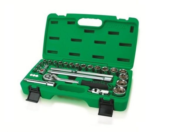 Набор головок 1/2' 8-32мм 28предм. 6гр. TOPTUL