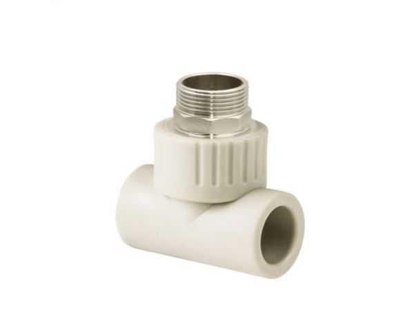 Тройник ПП комб. нар. 32х1/2', сер. РТП