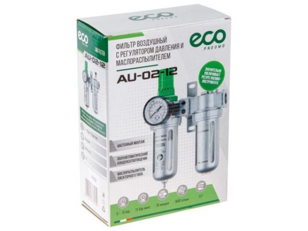 Фильтр воздушный ECO с регулятором давления и маслораспылителем (1/2')