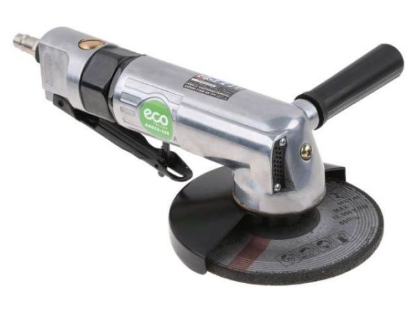 Пневмошлифмашина угловая ECO AAG12-125(125 мм / 5'; 11000 об/мин; 180 л/мин; бонус: зачистной диск 1 шт)